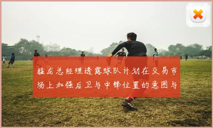 猛龙总经理透露球队计划在交易市场上加强后卫与中锋位置的意图与目标